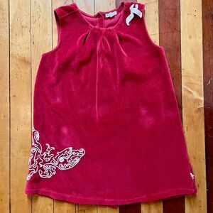 100% Organic Cotton Burt's Bees Baby Red Dress
